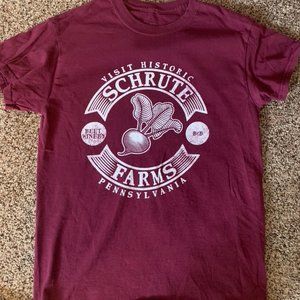 Maroon Schrute Farms Office Tee Men S
